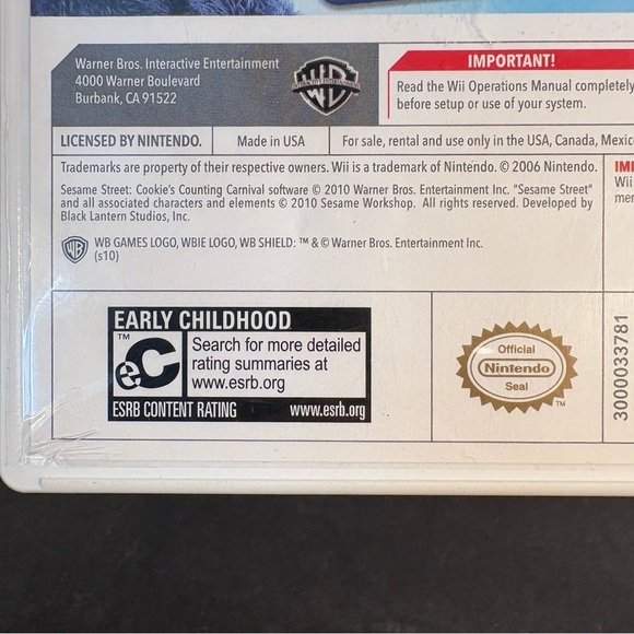 Sesame Street Counting Carnival Wii Game - Blue and Yellow - Picture 5 of 9